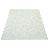 Gardenia Traditional Indoor/ Outdoor Mint Rug