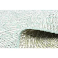 Gardenia Traditional Indoor/ Outdoor Mint Rug