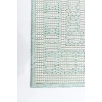 Gardenia Traditional Indoor/ Outdoor Mint Rug