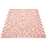 Gardenia Traditional Indoor/ Outdoor Coral Rug