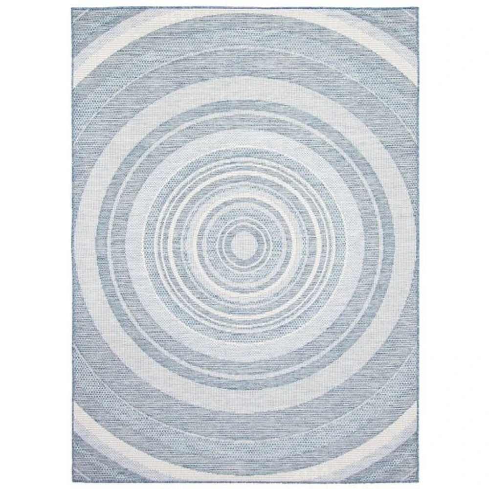 Gardenia Modern Indoor/ Outdoor Blue Rug