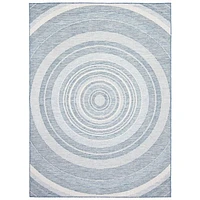 Gardenia Modern Indoor/ Outdoor Blue Rug
