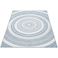 Gardenia Modern Indoor/ Outdoor Blue Rug