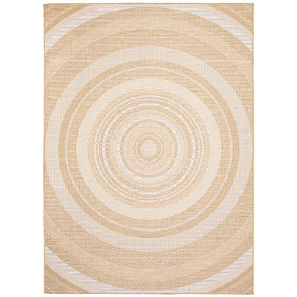 Gardenia Modern Indoor/ Outdoor Gold Rug