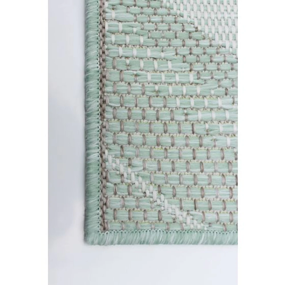 Gardenia Modern Indoor/ Outdoor Mint Rug