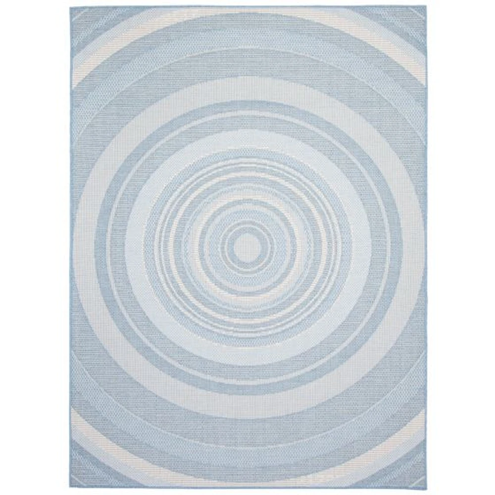 Gardenia Modern Indoor/ Outdoor Light Blue Rug