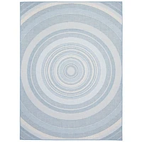 Gardenia Modern Indoor/ Outdoor Light Blue Rug