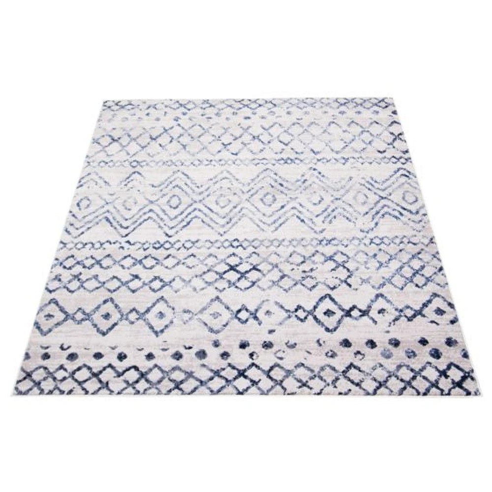 Tapis Aurora bleu foncé