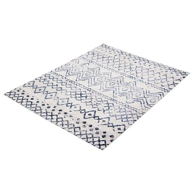 Tapis Aurora bleu foncé