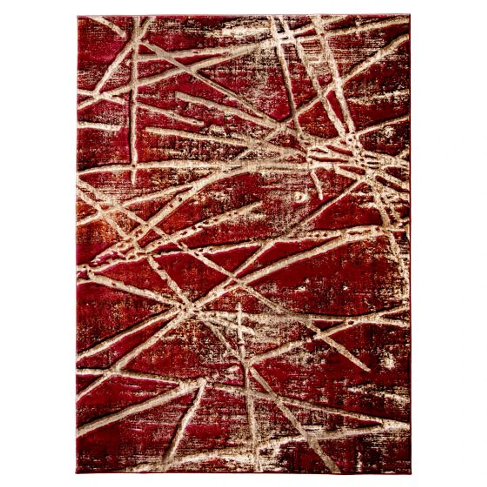 Tapis Daphne rouge