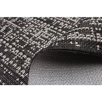 Ra Indoor/ Outdoor Black Rug