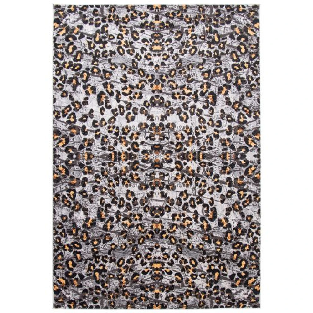 Cheetah tapis contemporain ivoire