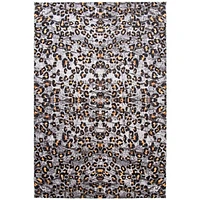 Cheetah tapis contemporain ivoire