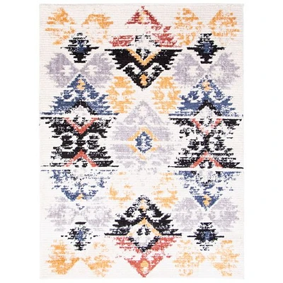 Morocco Kashkuli tapis bohème blanc