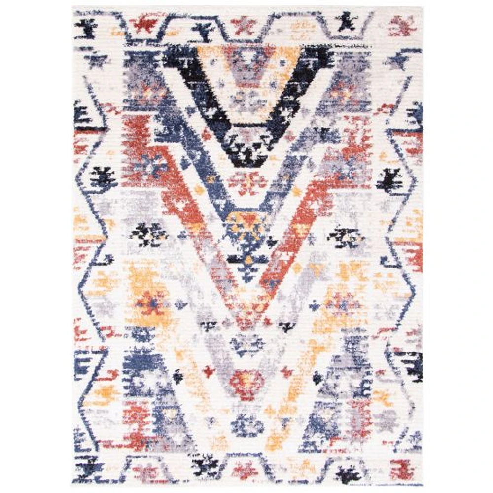 Morocco Quashqai White Bohemian Area Rug