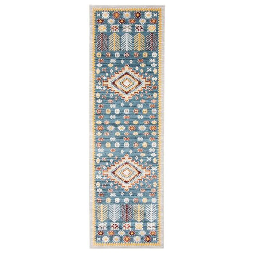 Aqua Gypsy Contemporary Area Rug