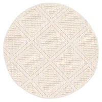 Tosca tapis rond contemporain taupe