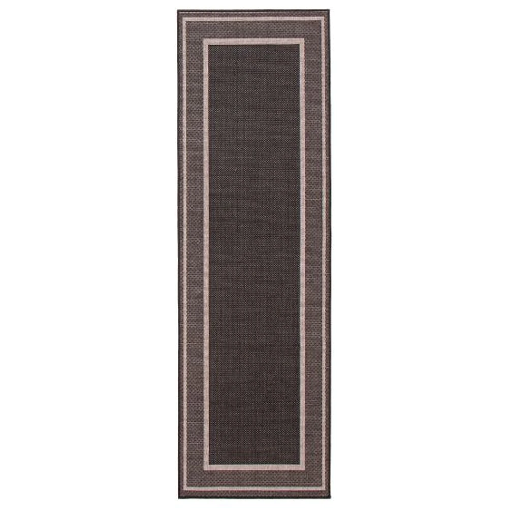 Tapis « Sisal » - Noir et Gris