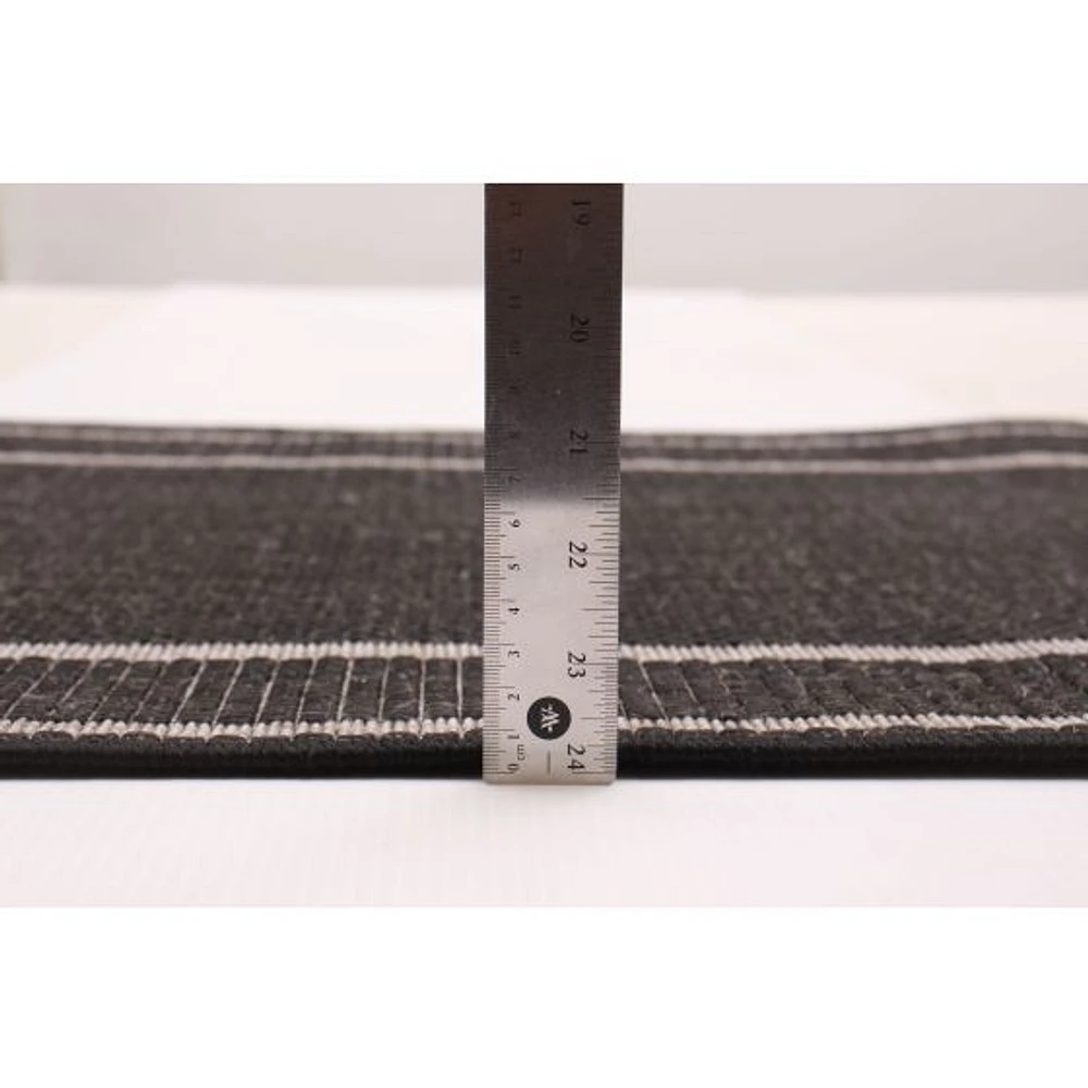 Tapis « Sisal » - Noir et Gris