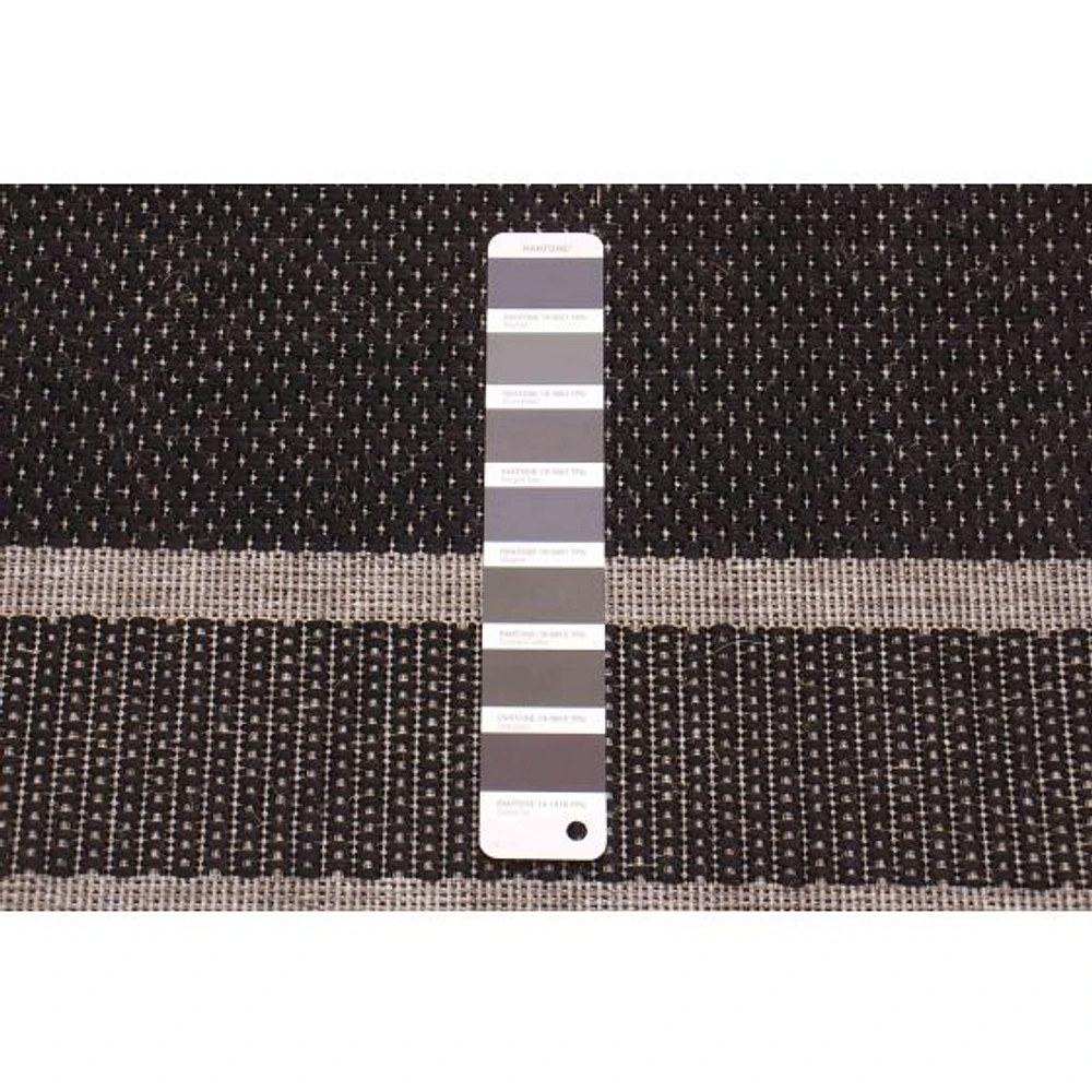 Tapis « Sisal » - Noir et Gris