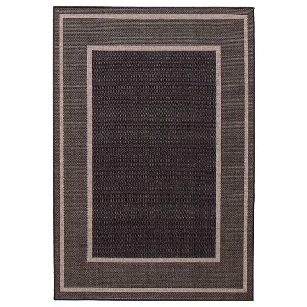 Tapis « Sisal » - Noir et Gris