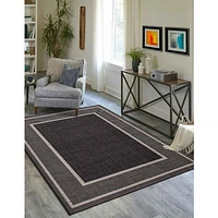 Tapis « Sisal » - Noir et Gris