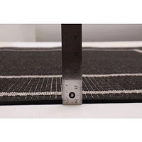 Tapis « Sisal » - Noir et Gris