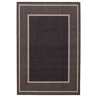 Tapis « Sisal » - Noir et Gris