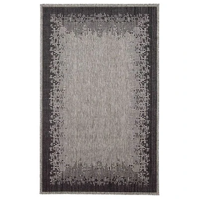 Edge Contemporary Grey Area Rug