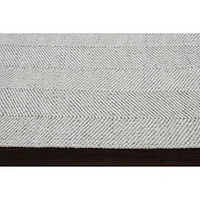 Malur Ivory and Silver Rug