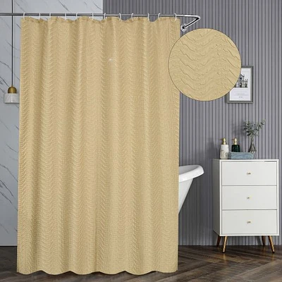 Akio 3D Embossed Shower Curtain