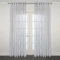 Andria Sheer Jacquard Grommet Curtain