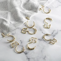 Annex double hooks for shower curtains - Set of 12