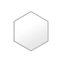 Astra miroir à cadre métallique hexagonal