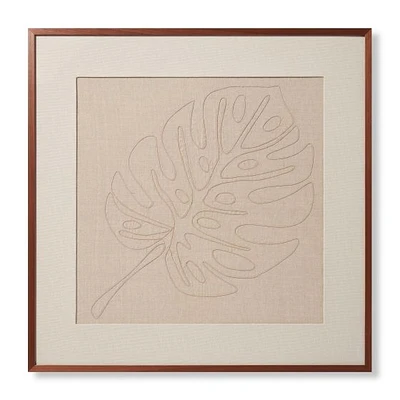 Loloi Monstera Natural and Beige Wall Art