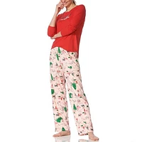 Ensemble pyjama de Noël en jersey doux