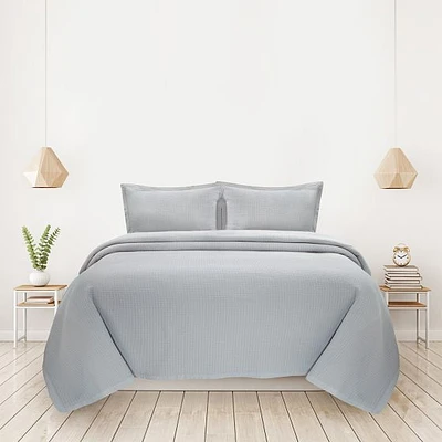 Bordered Waffle Coverlet