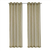 Boucle Semi Sheer Grommet Curtain