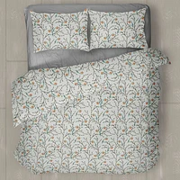 Ensemble housse de couette en flanelle « Chickadees »