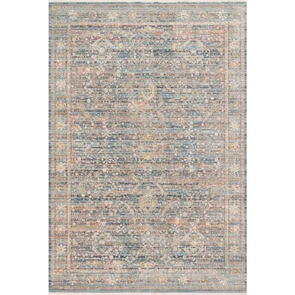 Tapis Claire Bleu / Sunset par Loloi