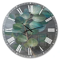 Fresh leaves I Wall Clock