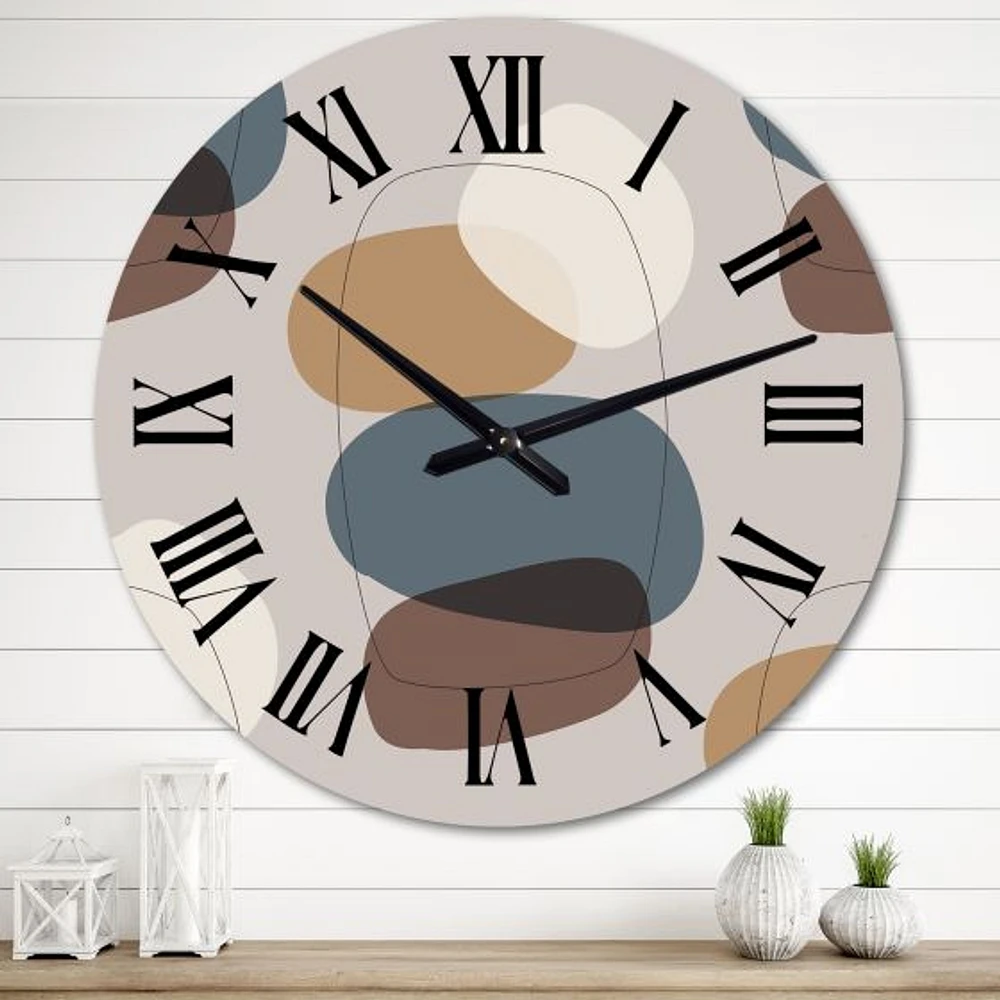 Organic Trendy Retro Designs I Wall Clock