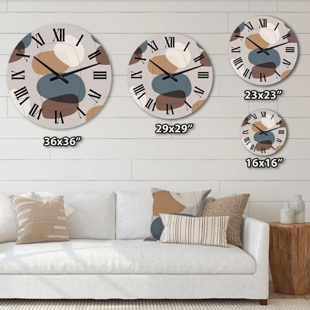 Organic Trendy Retro Designs I Wall Clock