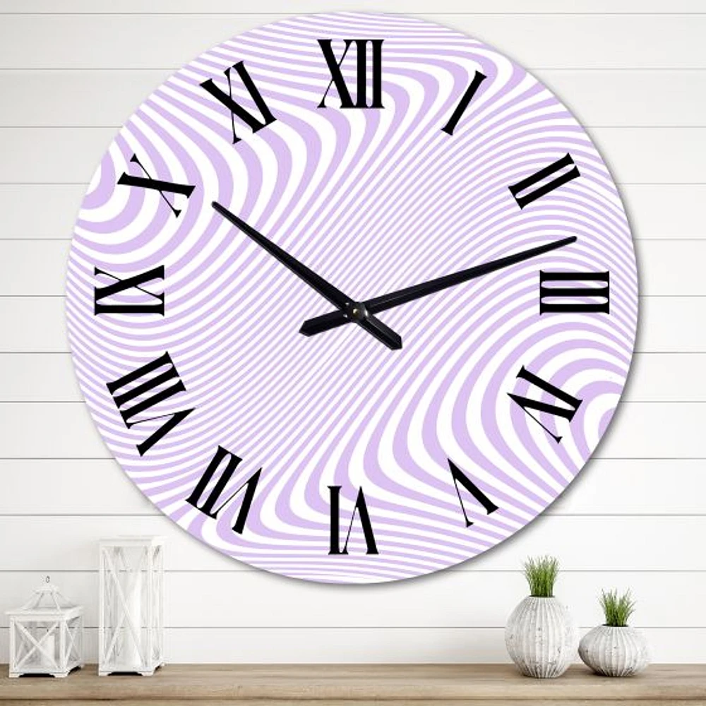 Retro 1970 Stripe Design I Wall Clock