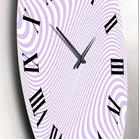 Retro 1970 Stripe Design I Wall Clock