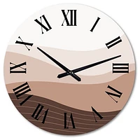 Minimalism Landscape Mountains I Wall Clock