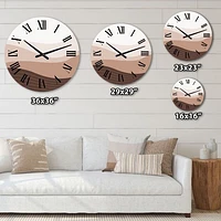 Minimalism Landscape Mountains I Wall Clock