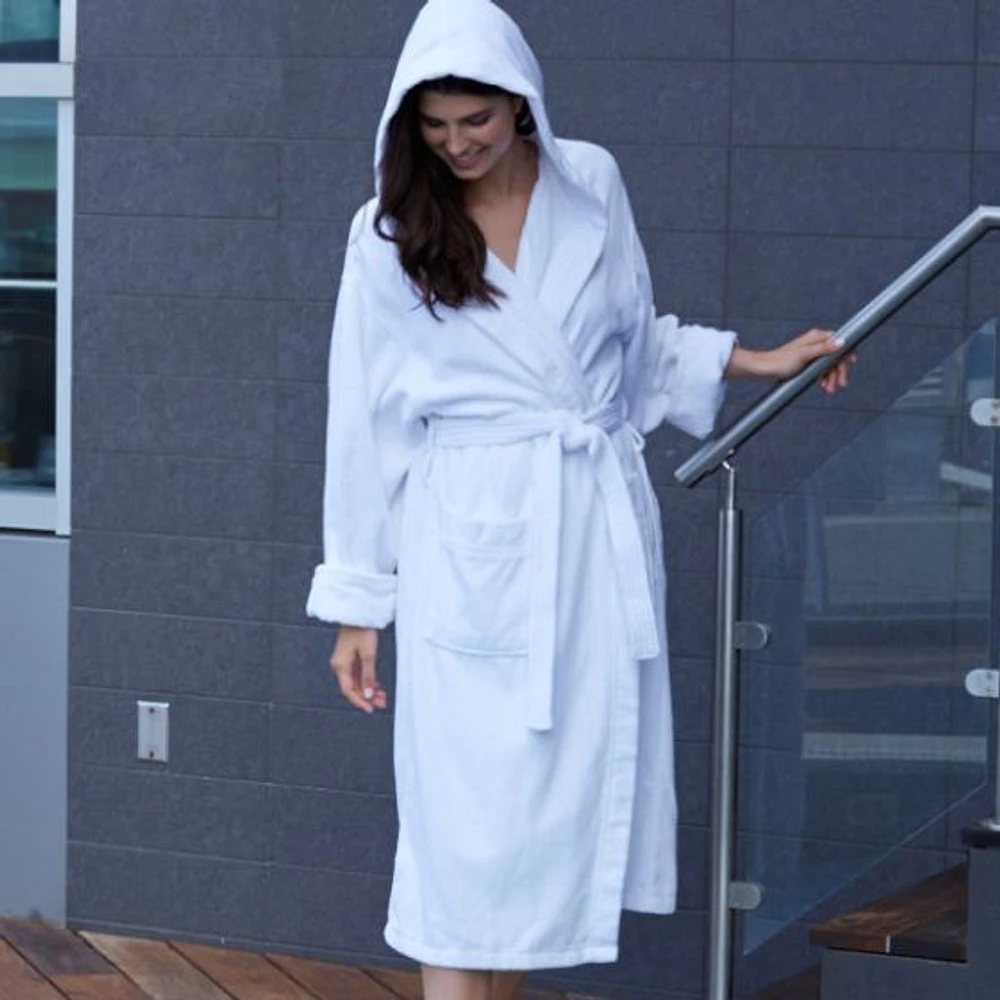 Cotton Hooded Bathrobe