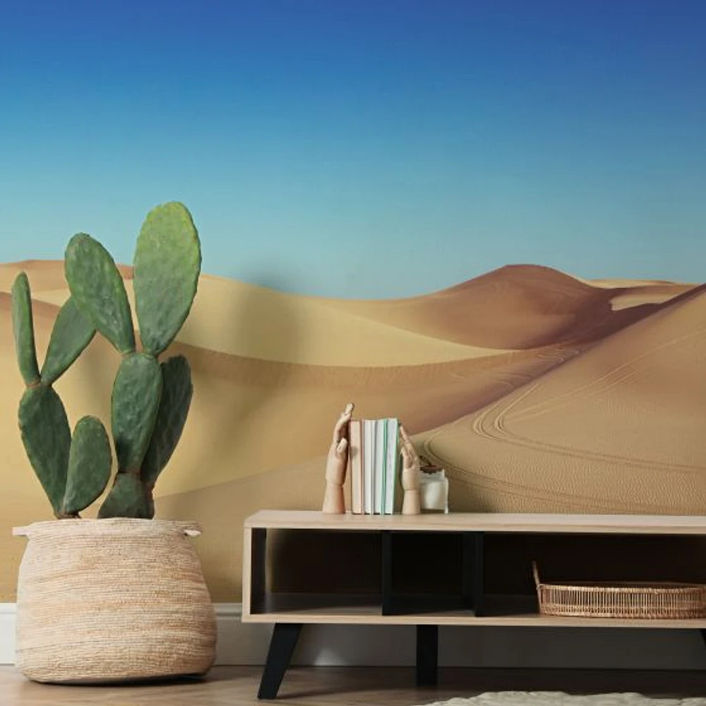 Desert Under Blue Sky Wallpaper Mural