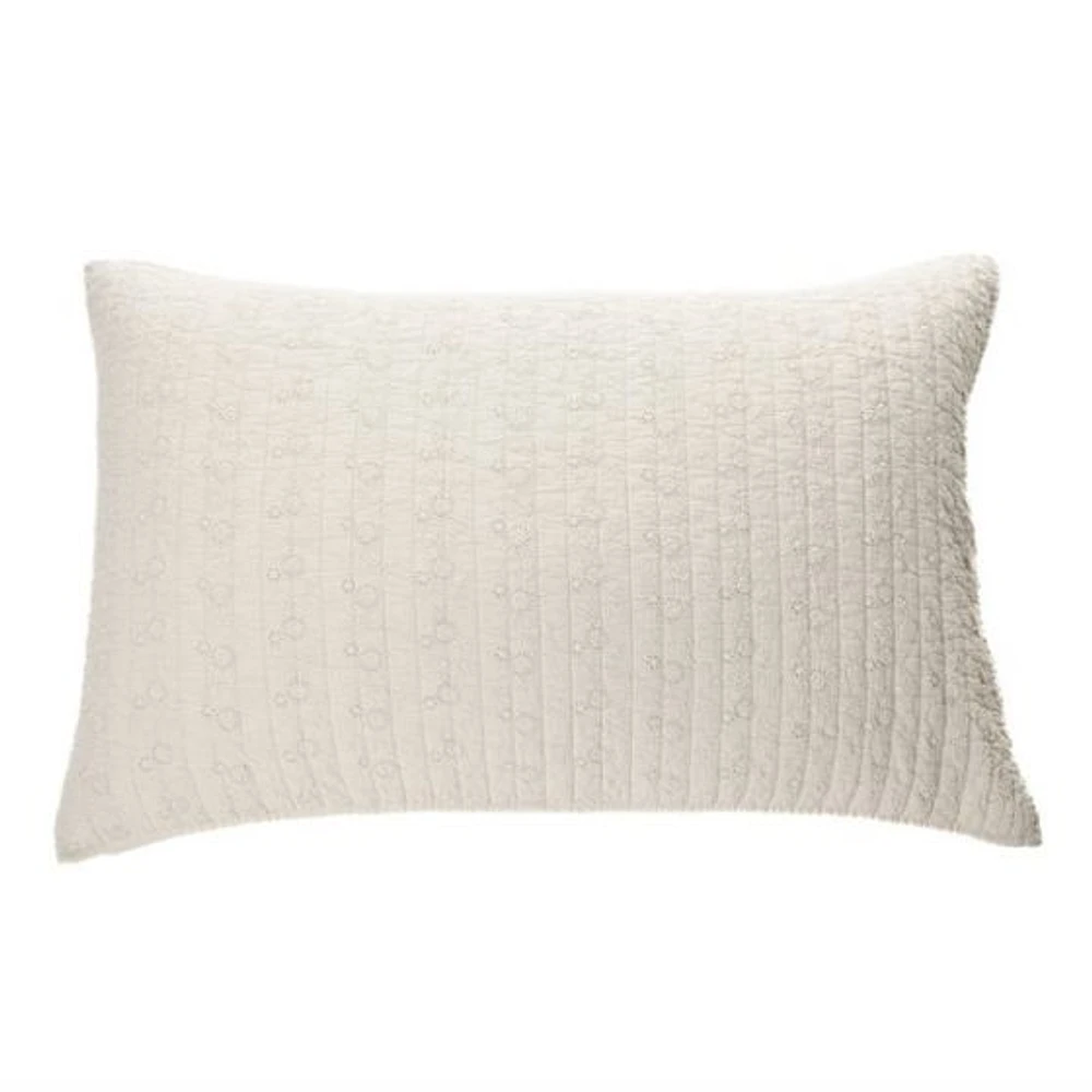 Brunelli Estelle Embroidered Natural Pillow Sham